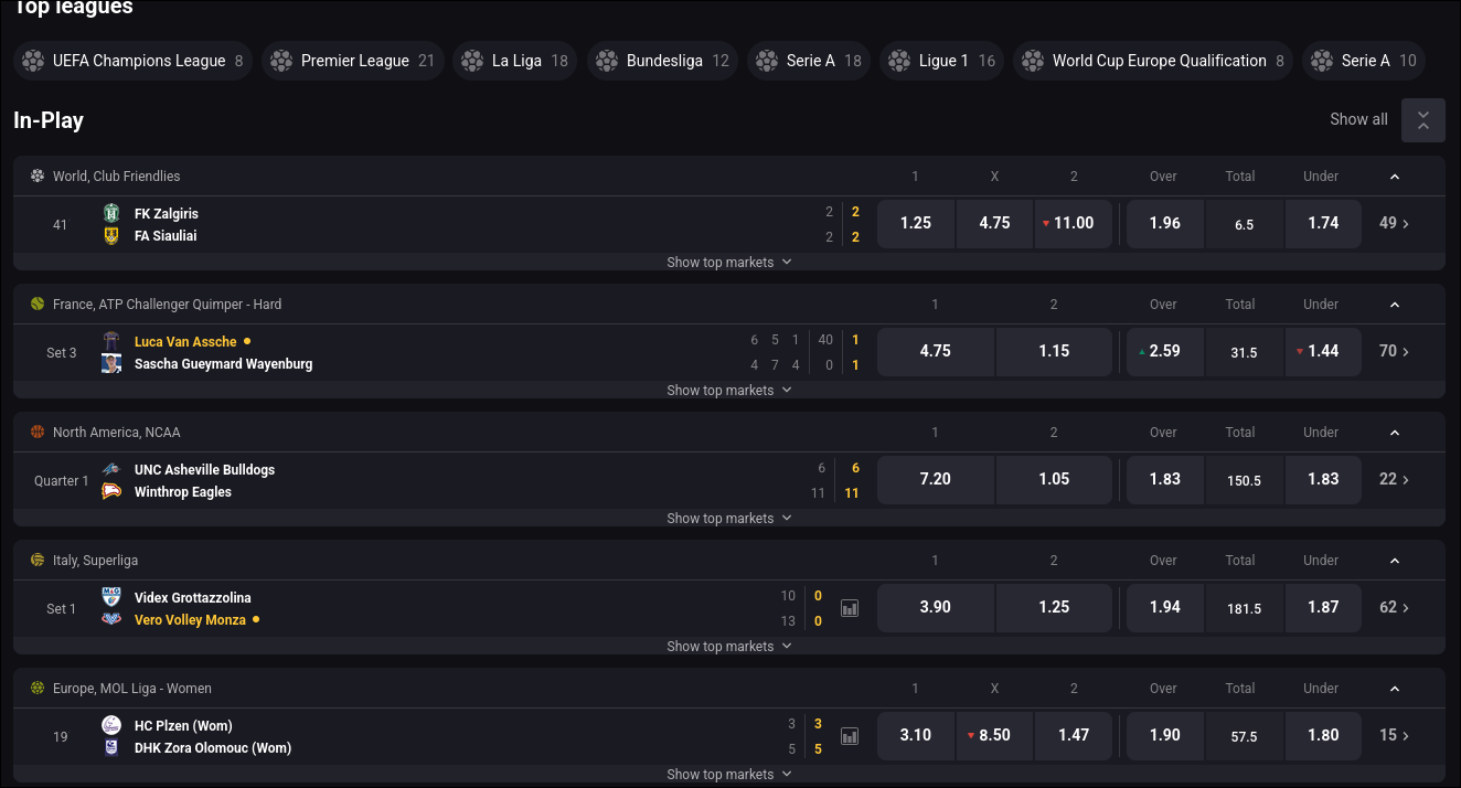 Sports and eSports Betting